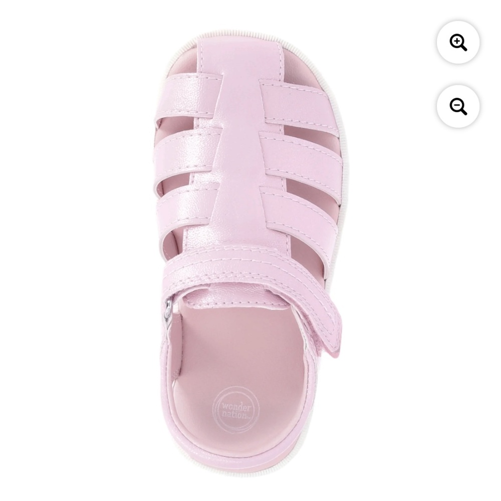 Wonder Nation Toddler Girls Pink Fisherman Sandals Size 12 NWT - Picture 4 of 6